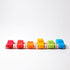 Grimm's Coloured Wooden Cars Lined Up